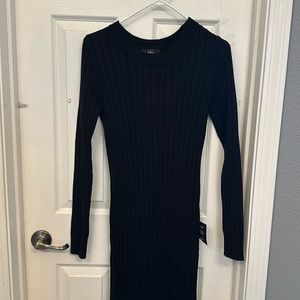 NWT! Black long sleeve and long sweater dress